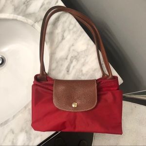 Large Red Longchamp Le Pliage